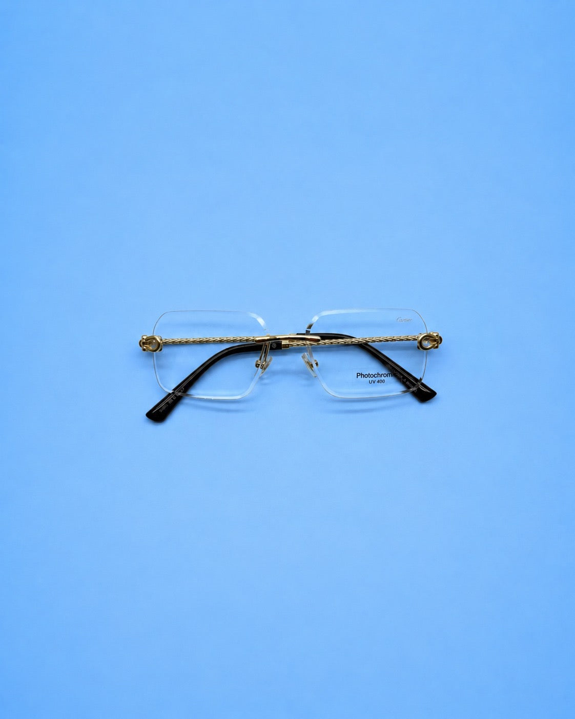Cartier Gold-Tone Rimless Photochromic Frame