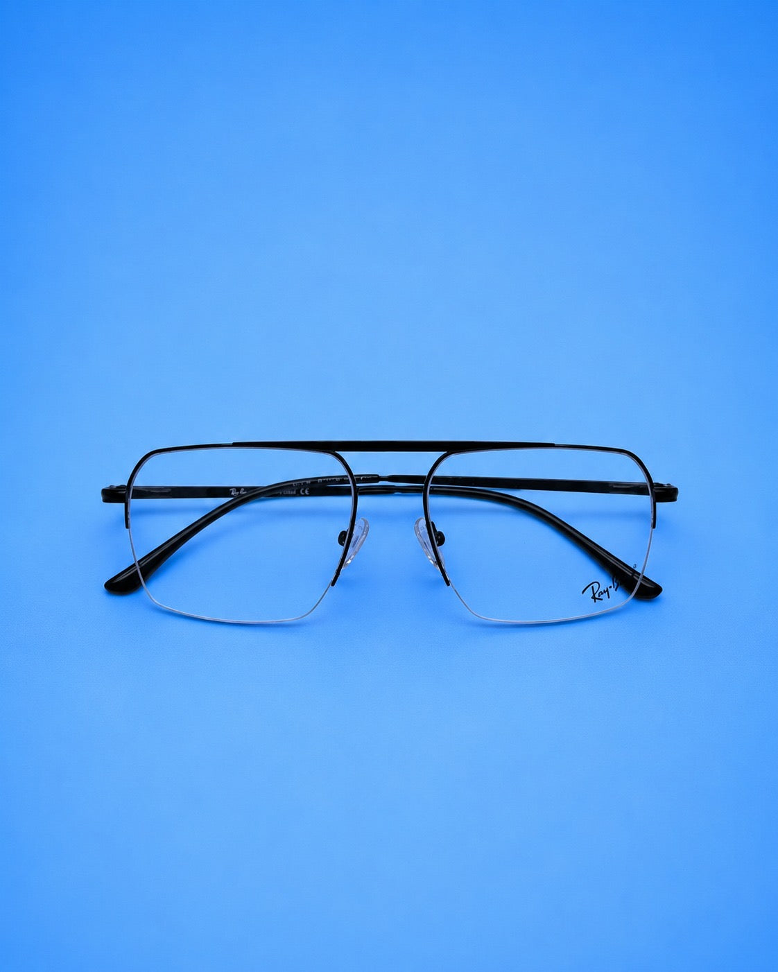 Ray-Ban Black Metal Square Optical Frame