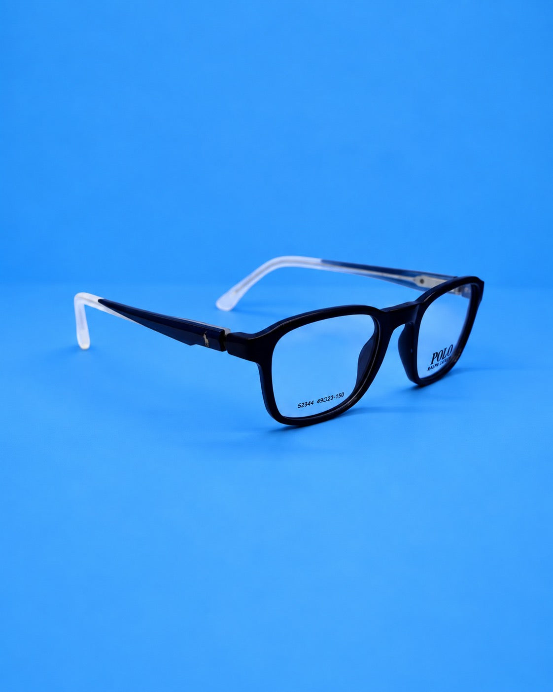 Polo Ralph Lauren Black Rounded Rectangular Optical Frame