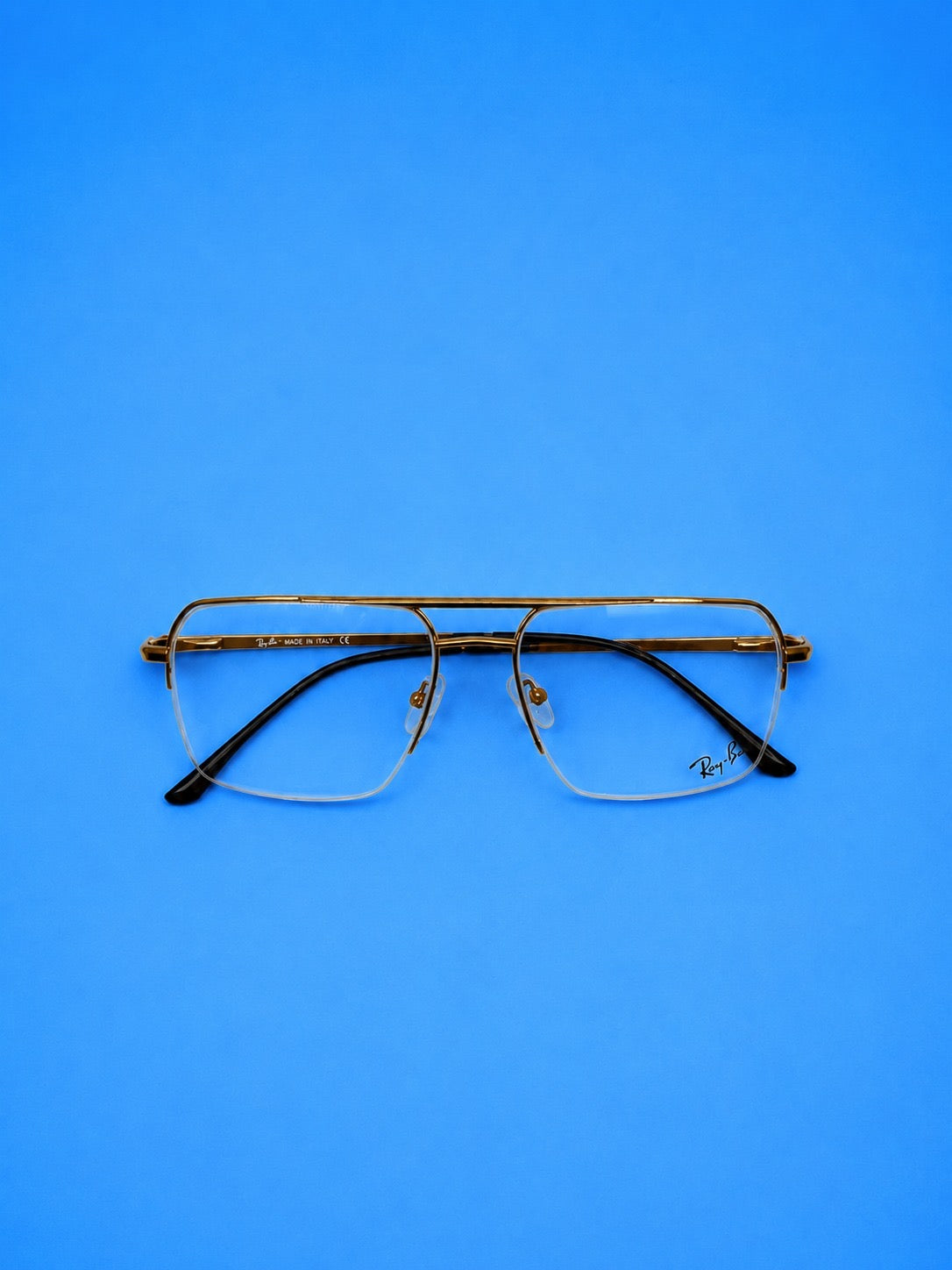 Ray-Ban Bronze Metal Square Optical Frame
