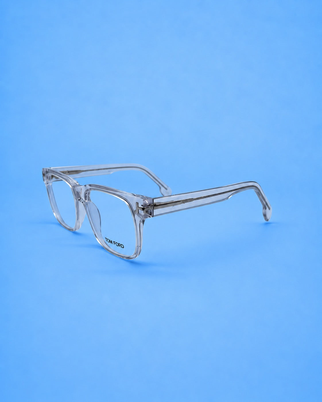 Tom Ford Clear Transparent Rectangular Optical Frame
