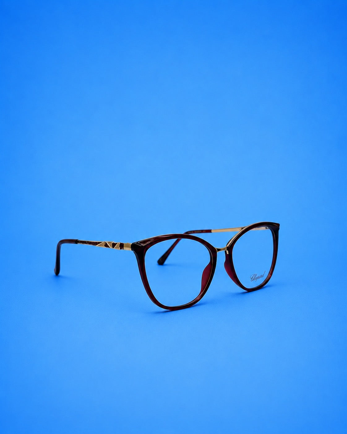 Chopard Burgundy Cat-Eye Optical Frame