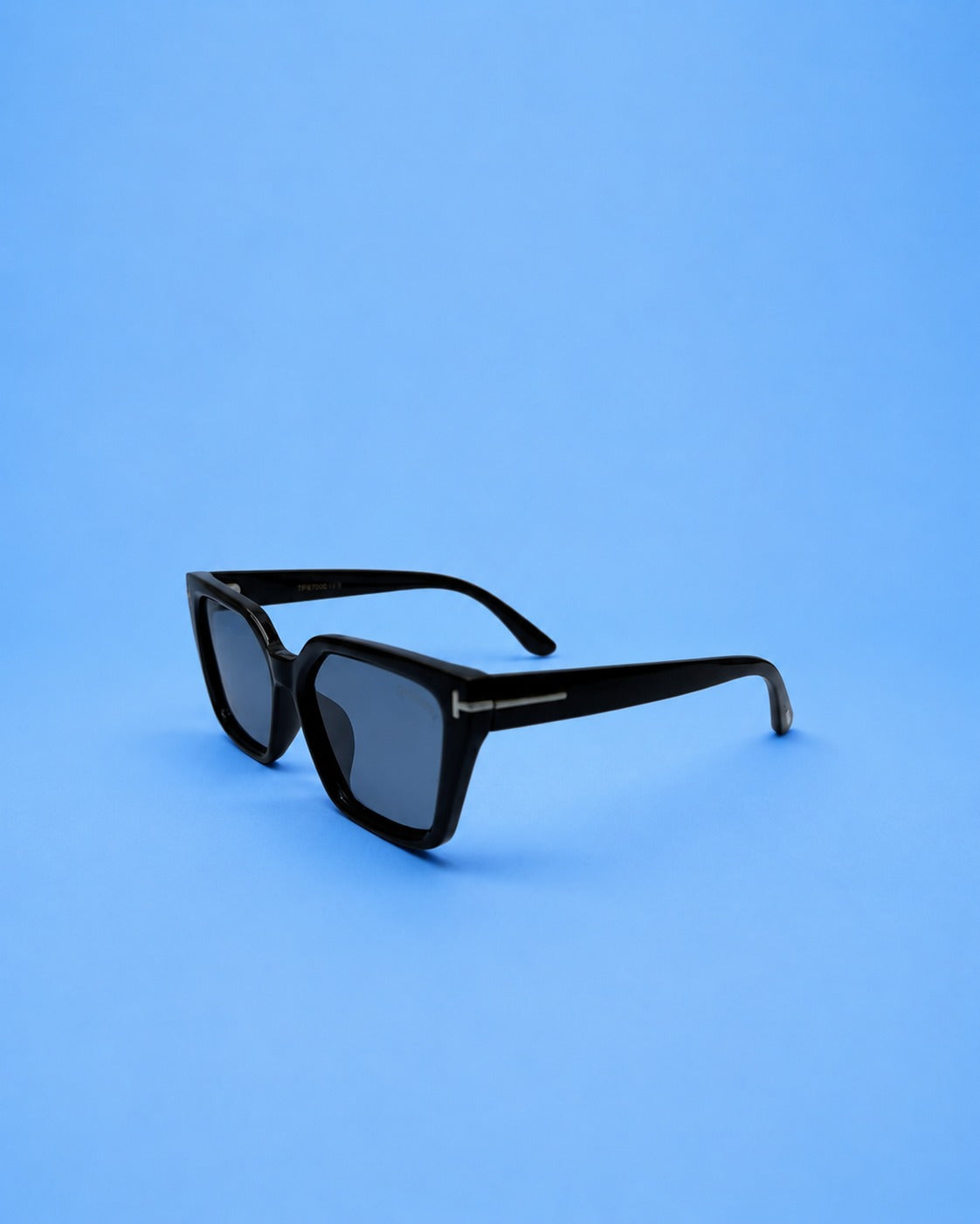 Tom Ford Black Angular Cat-Eye Sunglasses