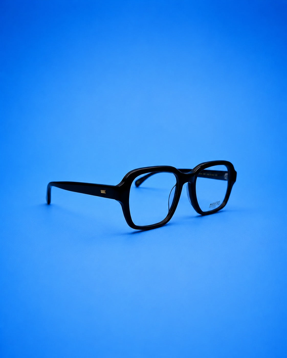 MOSCOT Black Rounded Rectangular Optical Frame
