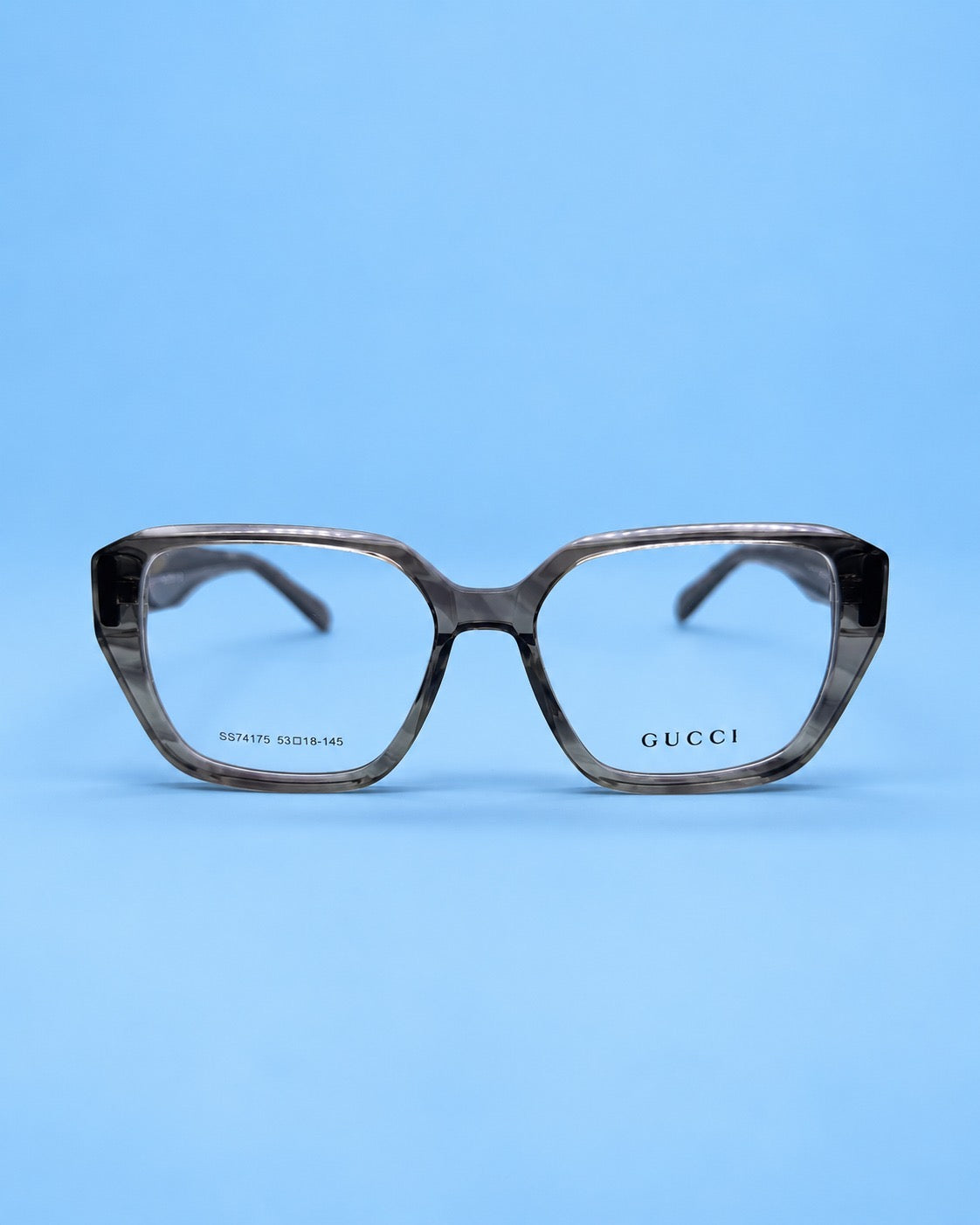 Gucci Smoke Grey Cat-Eye Optical Frame
