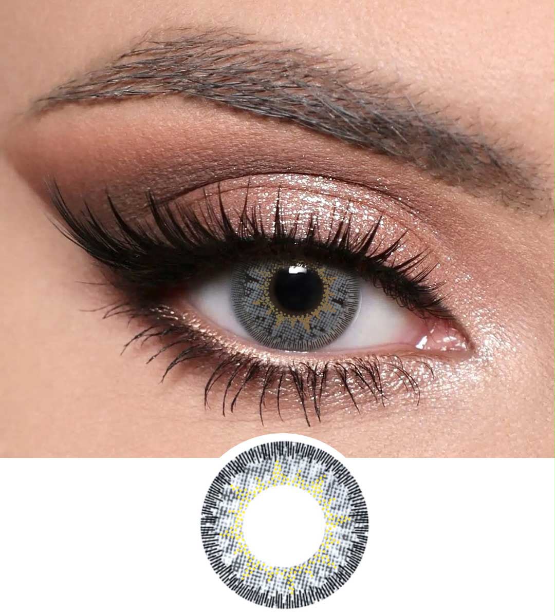 Optiano - Cool Gray Premium Color Contact Lenses