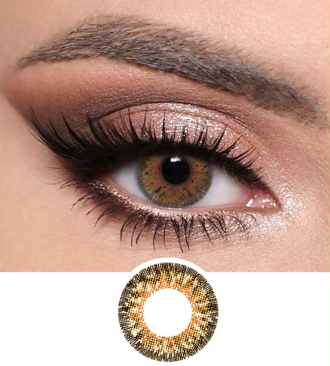 Optiano - Pure Hazel Premium Color Contact Lenses