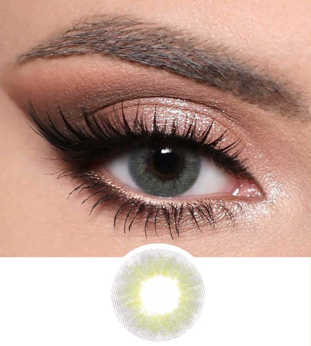 Optiano - Amber Gray Premium Color Contact Lenses
