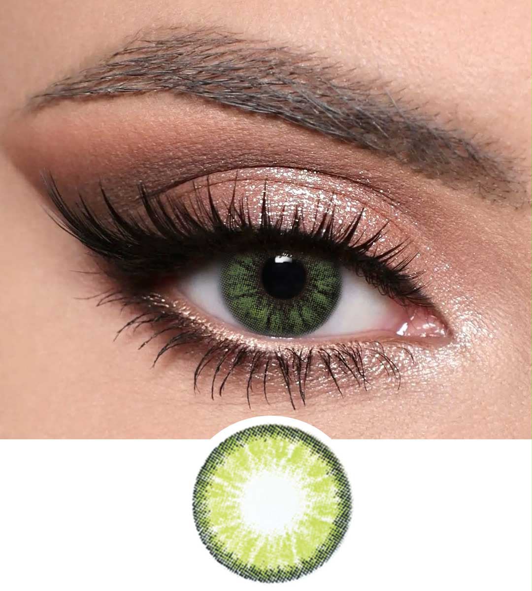 Optiano - Emerald Green Premium Color Contact Lenses