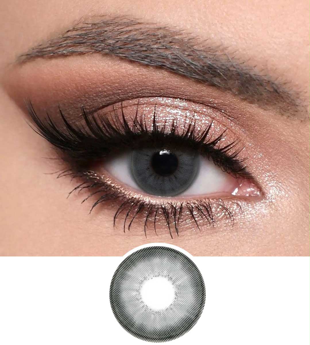 Optiano - Warm Gray Premium Color Contact Lenses
