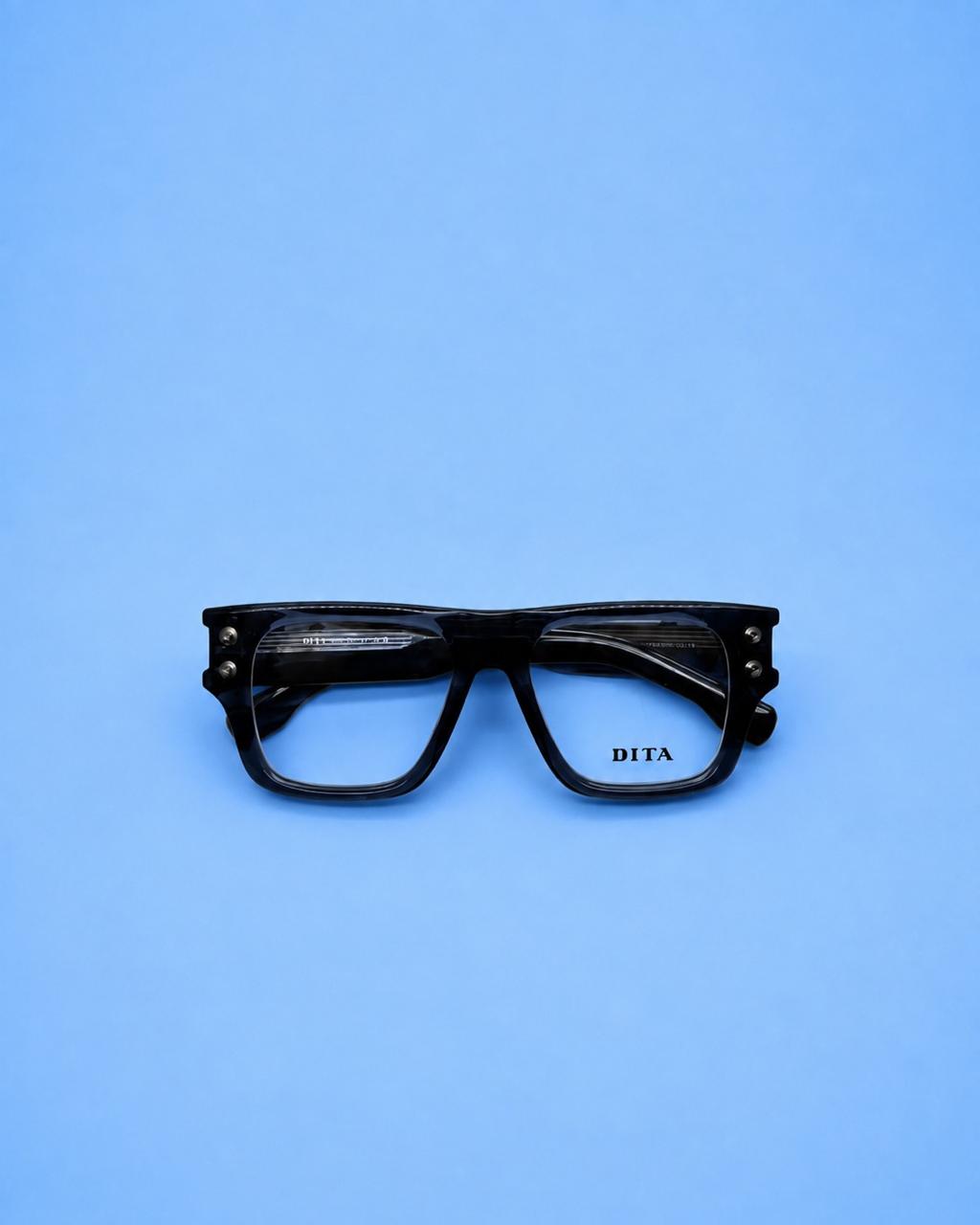 DITA Black Rectangular Optical Frame