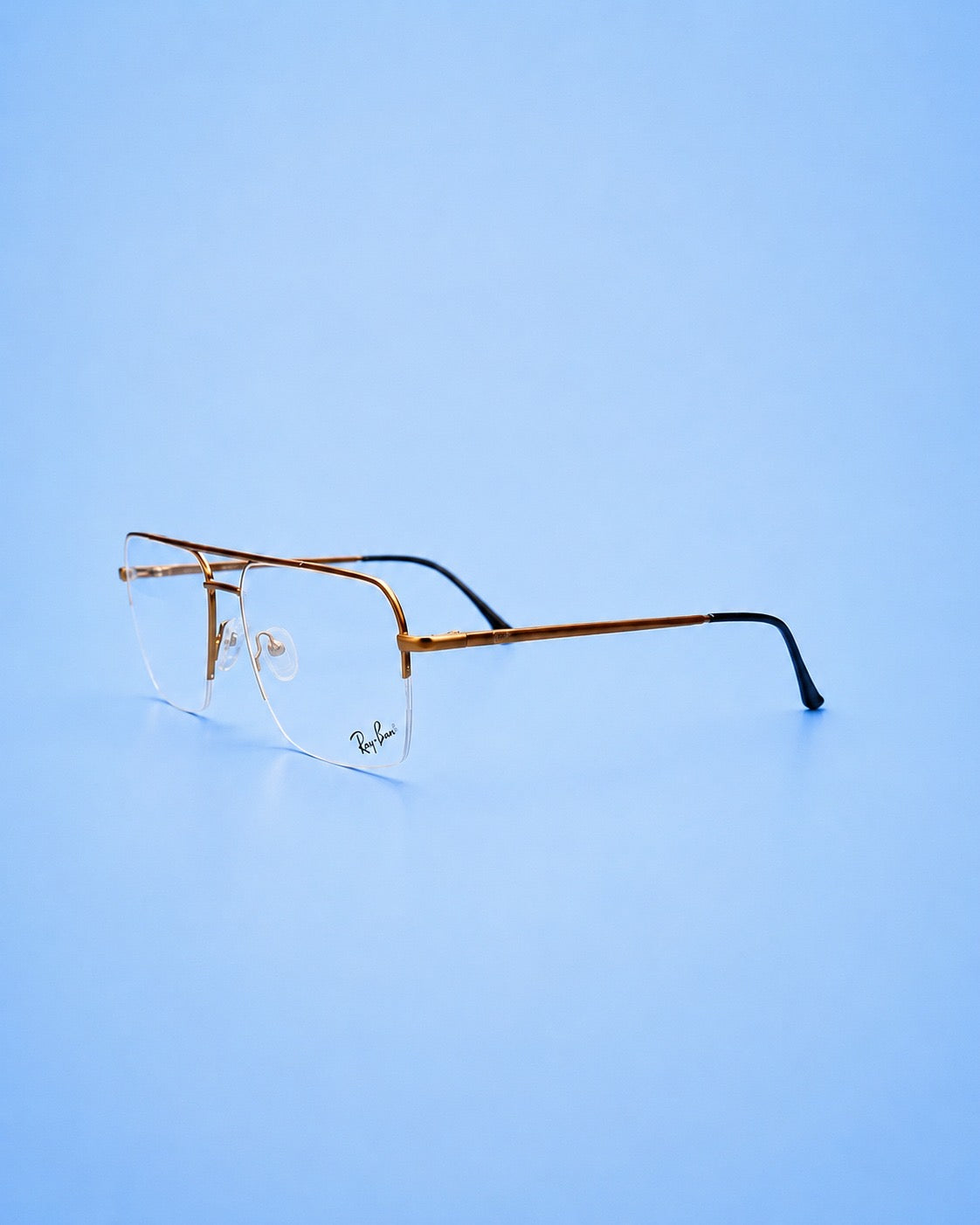 Ray-Ban Bronze Metal Square Optical Frame