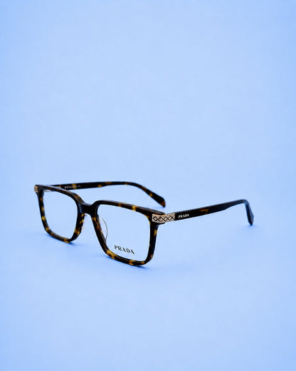 Prada Tortoise Rectangular Optical Frame
