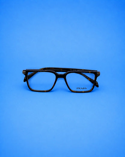 Prada Tortoise Rectangular Optical Frame