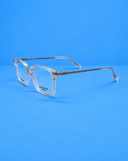 Oliver Peoples Crystal Clear Rectangular Optical Frame