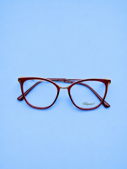 Chopard Burgundy Cat-Eye Optical Frame