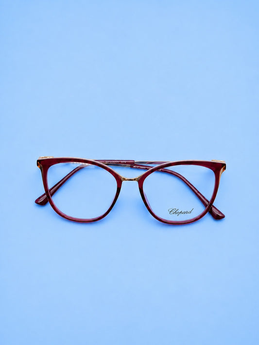 Chopard Burgundy Cat-Eye Optical Frame