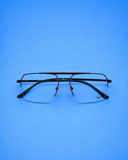 Ray-Ban Black Metal Square Optical Frame