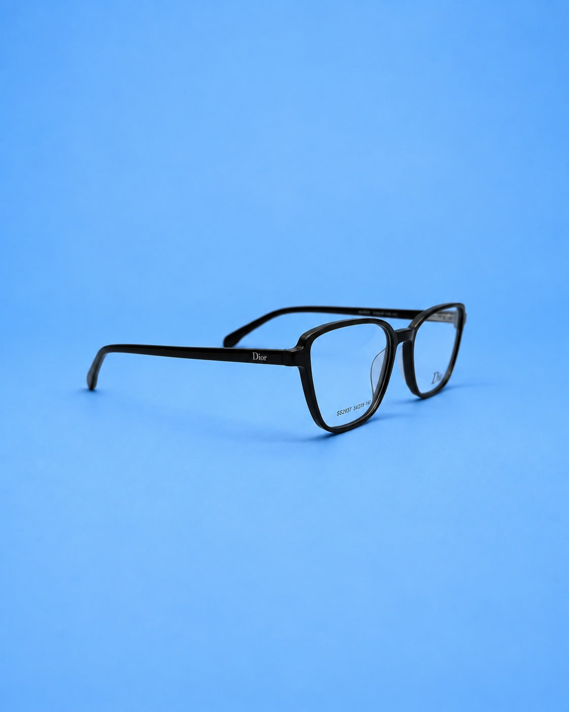 Dior Black Rounded Rectangular Optical Frame
