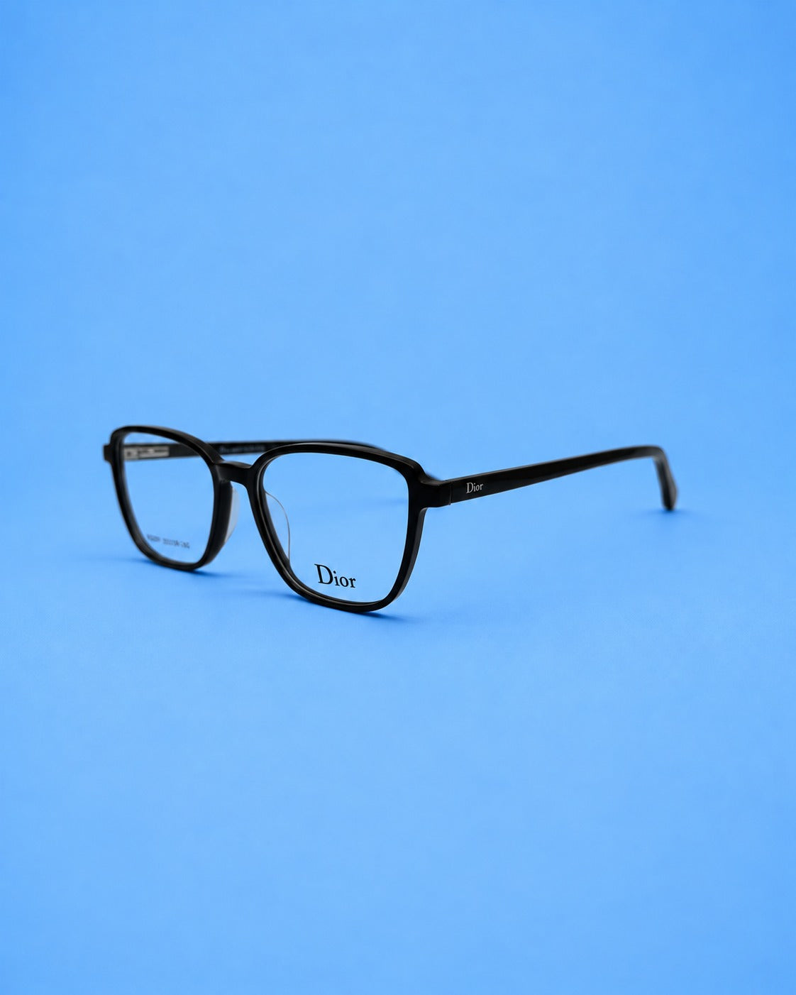 Dior Black Rounded Rectangular Optical Frame