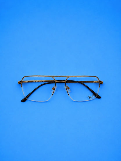 Ray-Ban Bronze Metal Square Optical Frame