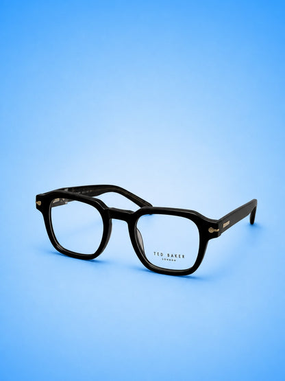Ted Baker Refined Square Frame – Gloss Black (Standard Size)