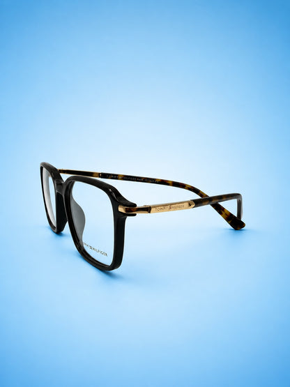 Tommy Hilfiger Classic Edge Frame – Black C Tortoise Accent (Standard Size)