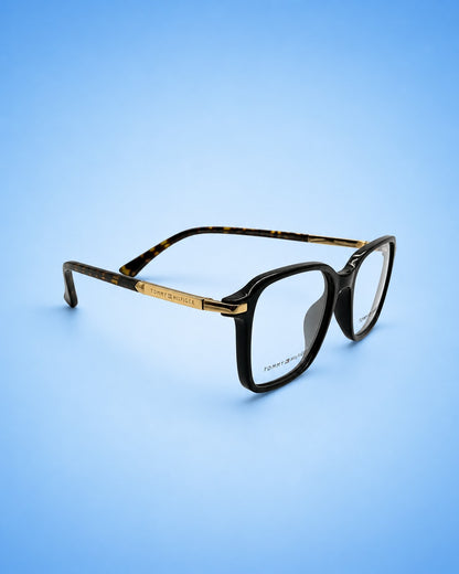 Tommy Hilfiger Classic Edge Frame – Black C Tortoise Accent (Standard Size)