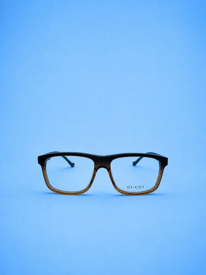Gucci Gradient Frame – Black to Honey Brown (Standard Size)