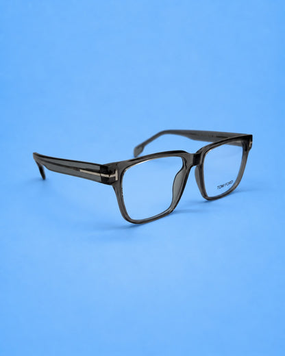 Tom Ford Smoke Grey Rectangular Optical Frame