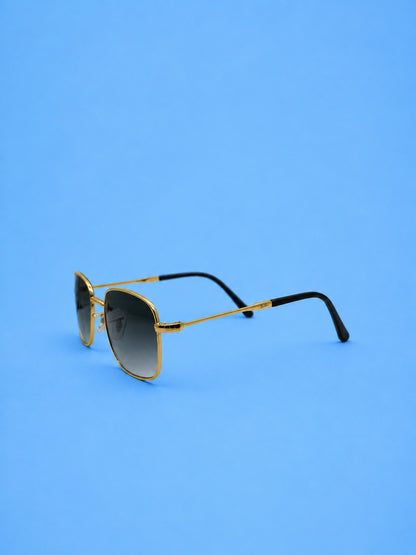 Rayban Classic  Square Sunglasses – Gold Frame (Standard Size)