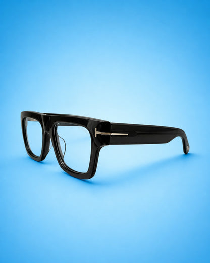 Tom Ford Inspired Bold Frame – Gloss Black (Standard Size)
