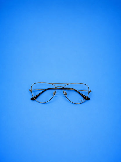 Ray-Ban Silver Metal Aviator Optical Frame