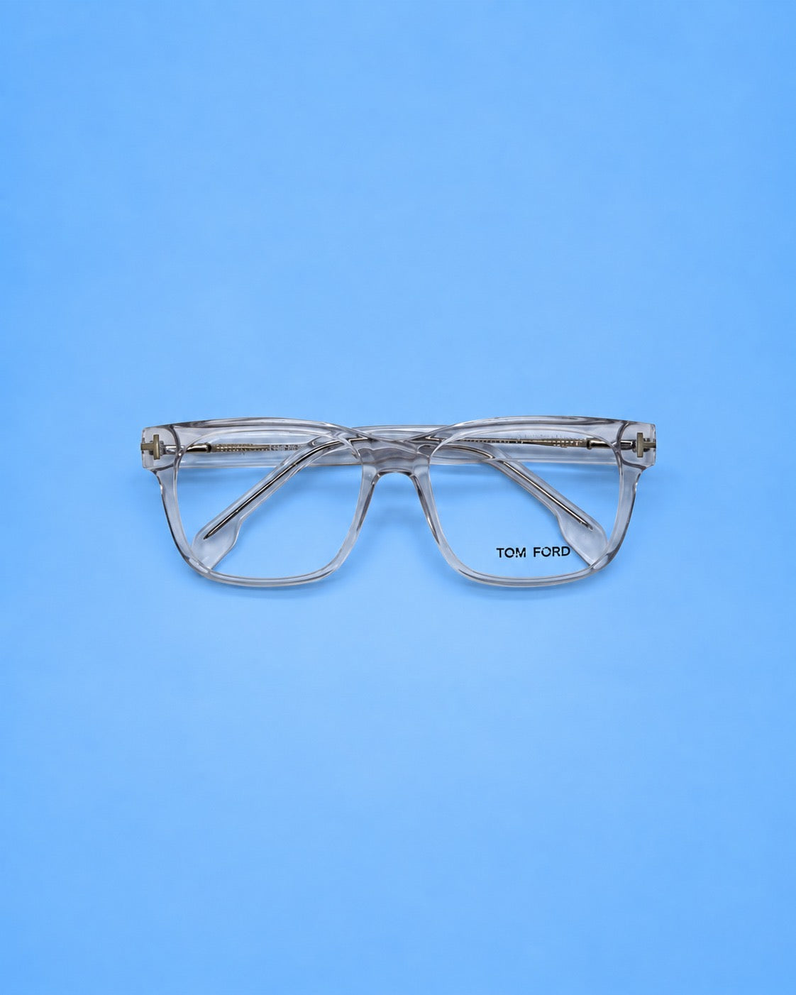 Tom Ford Clear Transparent Rectangular Optical Frame