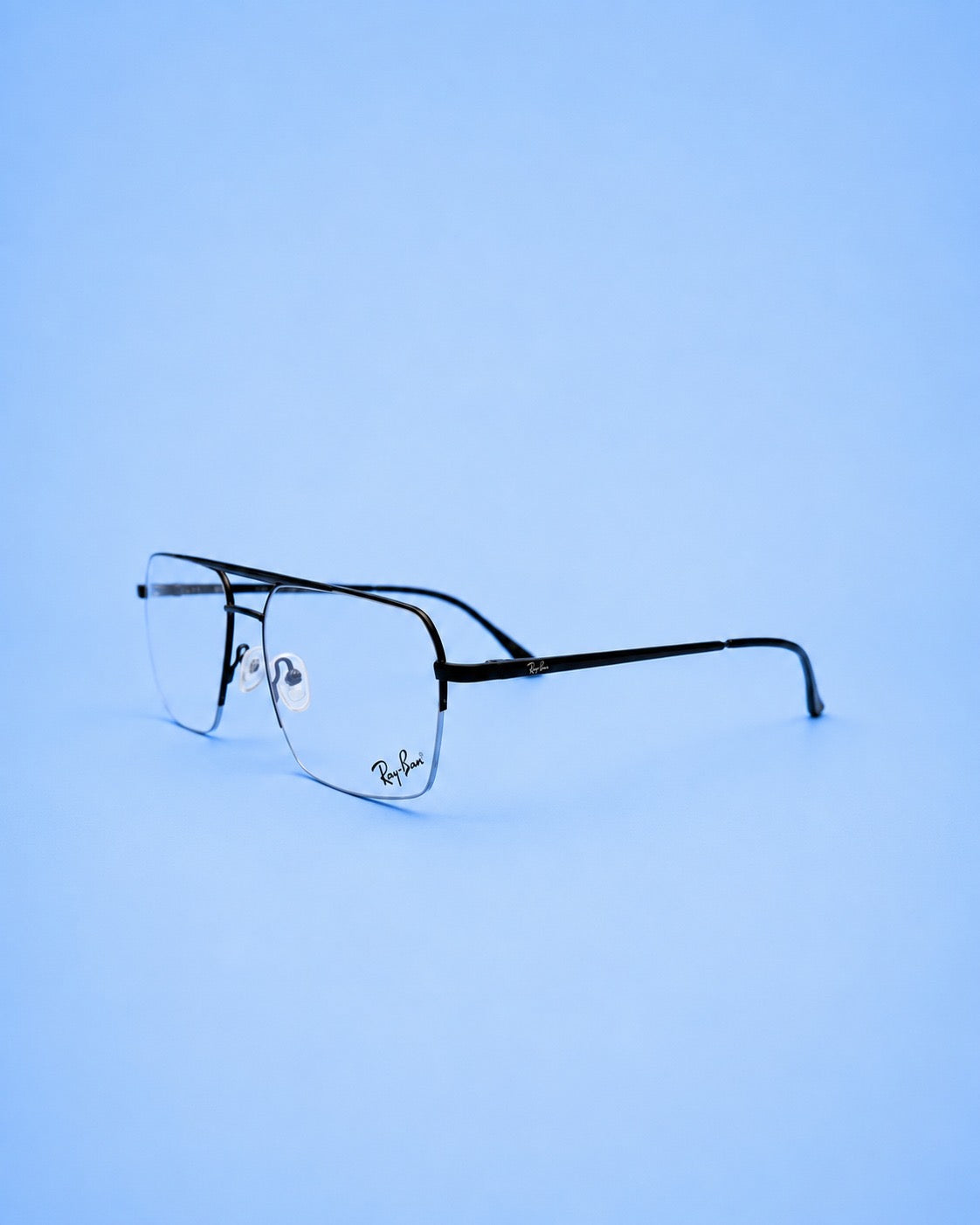 Ray-Ban Black Metal Square Optical Frame