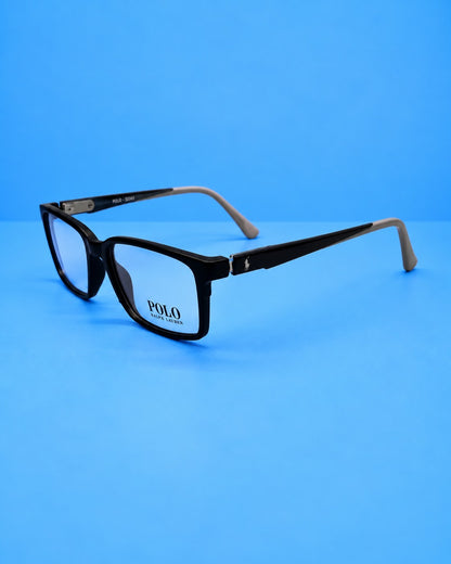 Polo Ralph Lauren Black Rectangular Optical Frame