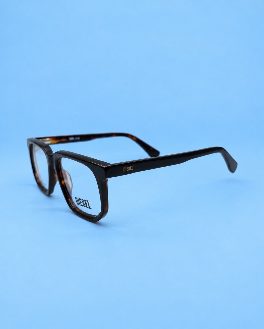 Diesel Black Rectangular Optical Frame