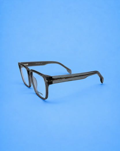 Tom Ford Smoke Grey Rectangular Optical Frame