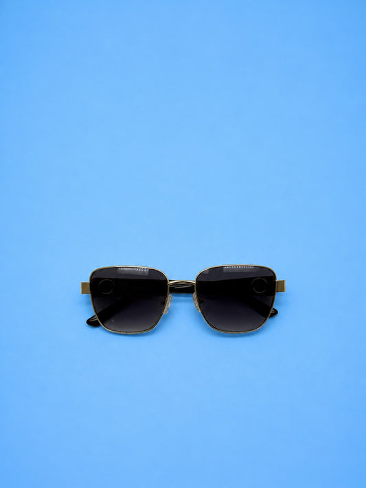 Luxury Square Sunglasses – Black C Gold (Standard Size)
