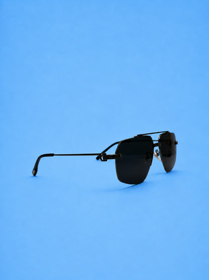 Modern Sunglasses – Matte Black (Standard Size)