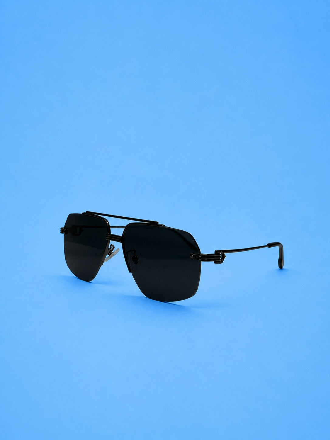 Modern Sunglasses – Matte Black (Standard Size)