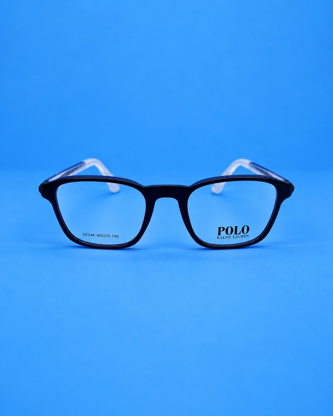Polo Ralph Lauren Black Rounded Rectangular Optical Frame