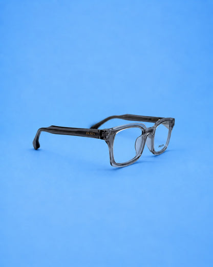 Prada Smoke Grey Rectangular Optical Frame