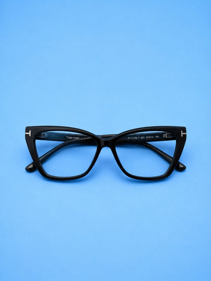 Tom Ford Black Cat-Eye Optical Frame