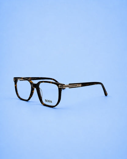 BOSS Tortoise Rectangular Optical Frame
