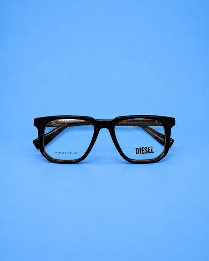 Diesel Black Rectangular Optical Frame