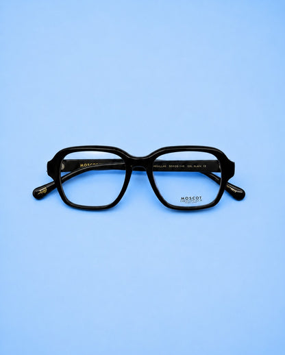 MOSCOT Black Rounded Rectangular Optical Frame
