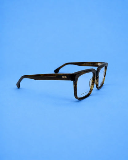 Diesel Tortoise Brown Rectangular Optical Frame