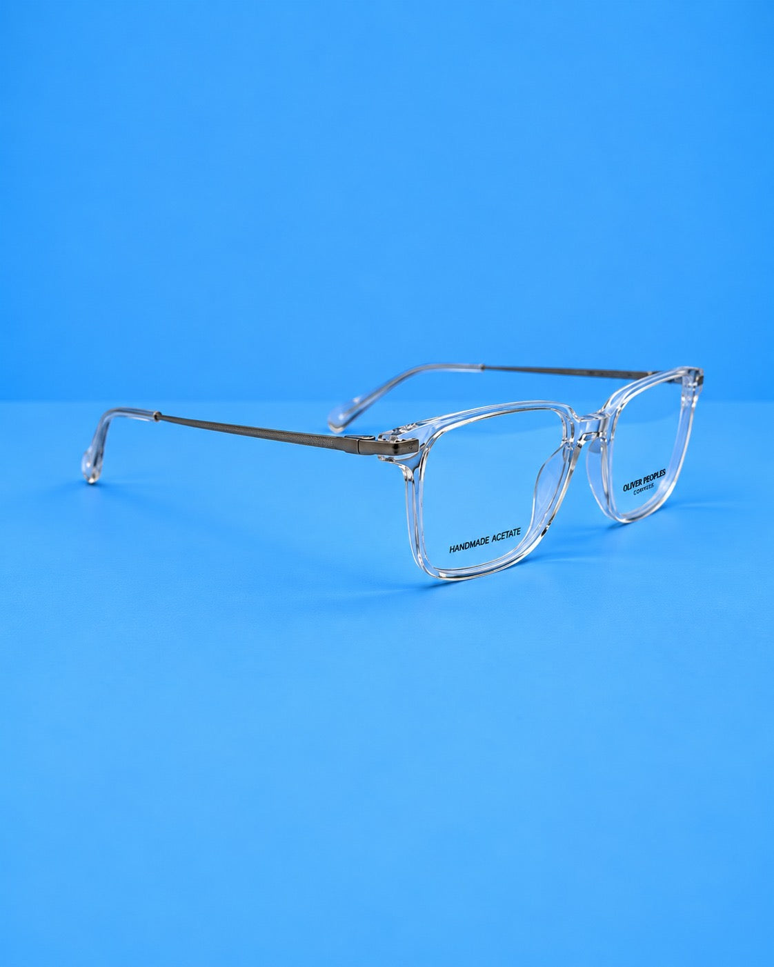 Oliver Peoples Crystal Clear Rectangular Optical Frame