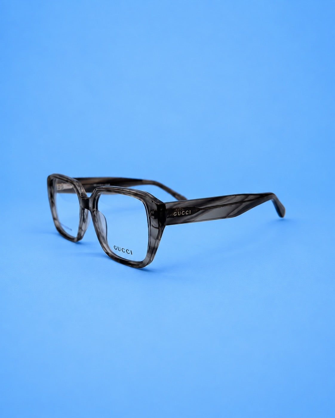 Gucci Smoke Grey Cat-Eye Optical Frame